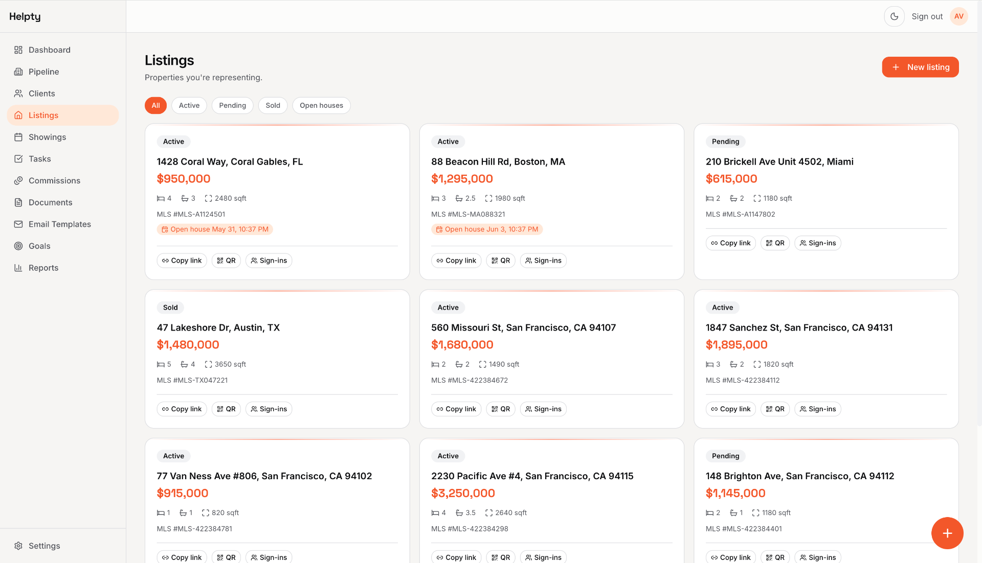 Helpty — Listings