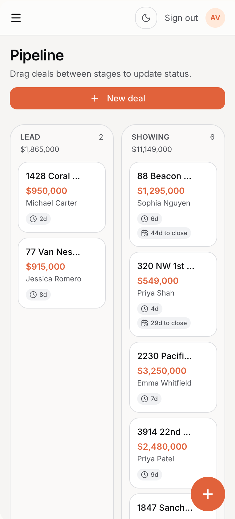 Helpty — Pipeline (mobile)